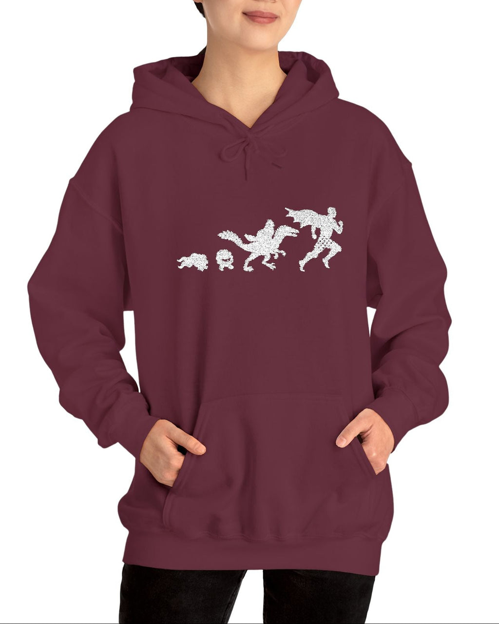 Silhouettes Embroidered Hoodie