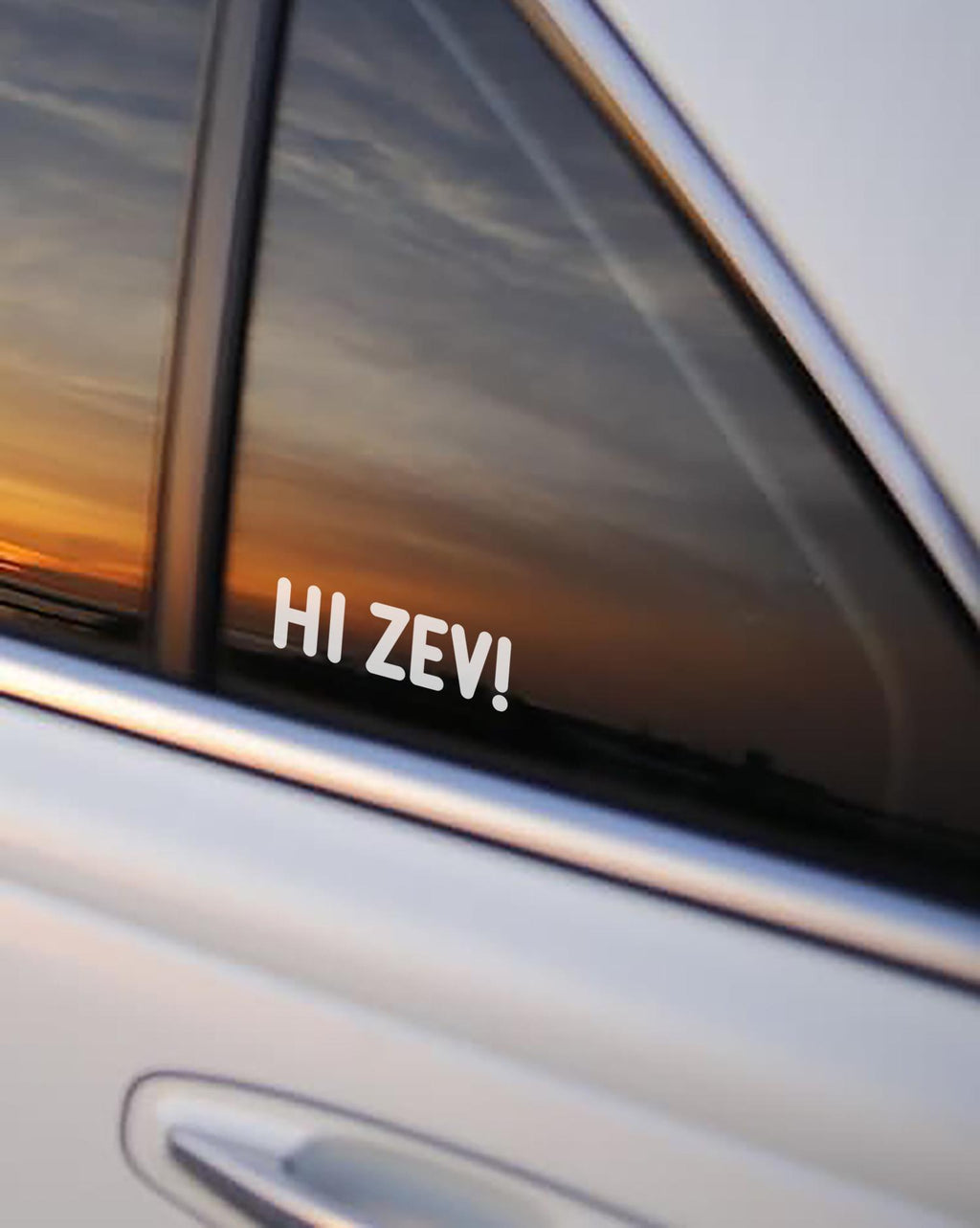 Hi Zev! or Bye Zev! Decal