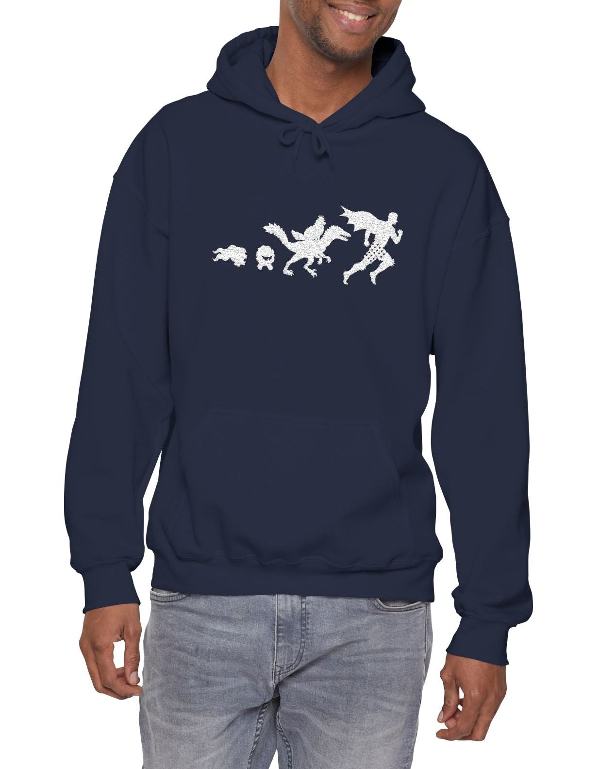 Silhouettes Embroidered Hoodie