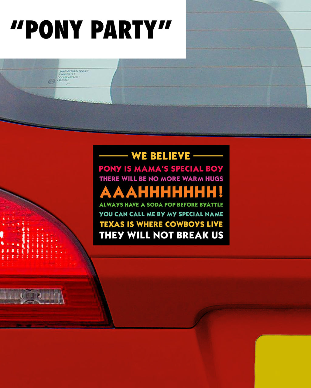 We Believe Decal