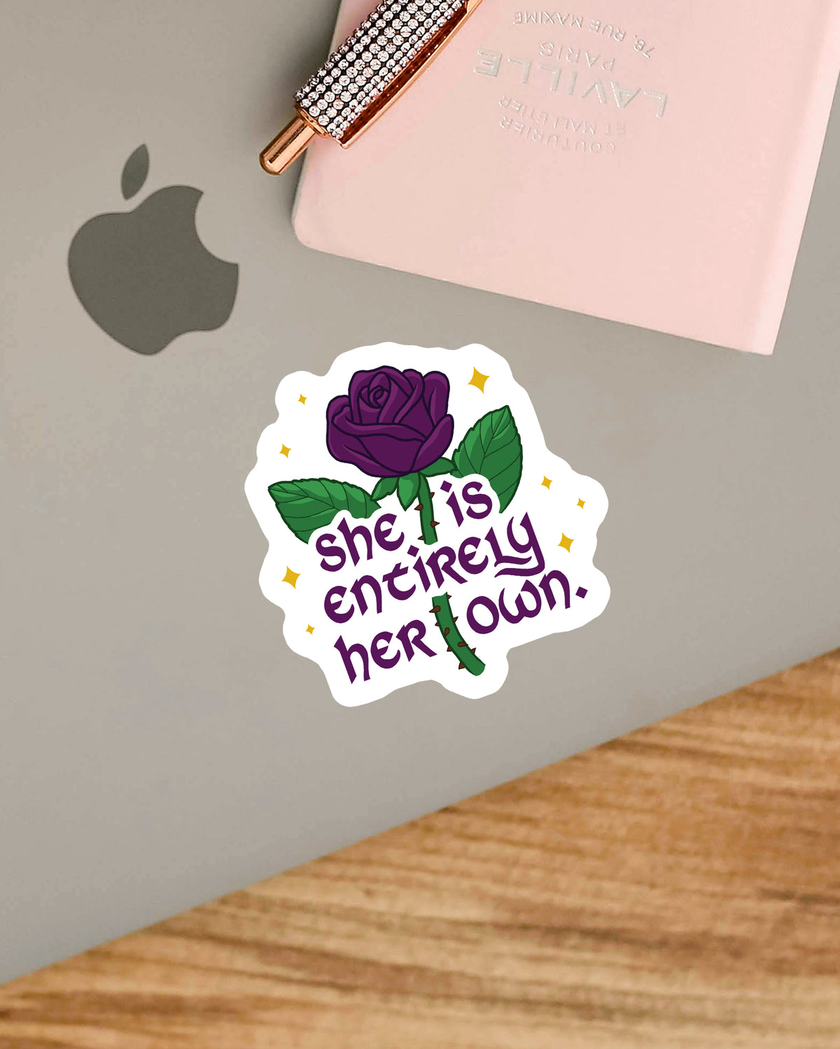 "She is Entirely Her Own" Sticker