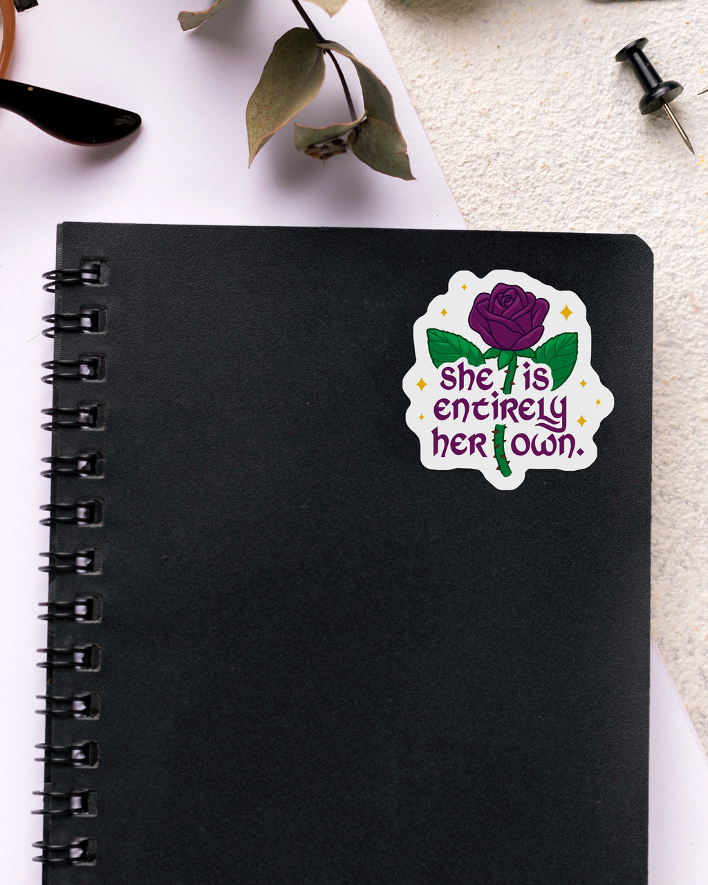 "She is Entirely Her Own" Sticker