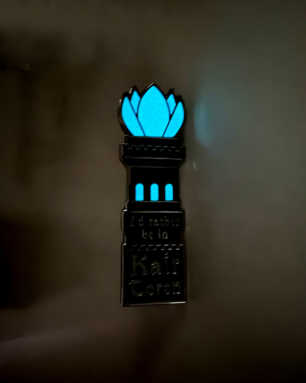 I'd Rather Be in Kair Toren Enamel Pin (glow-in-the-dark!)
