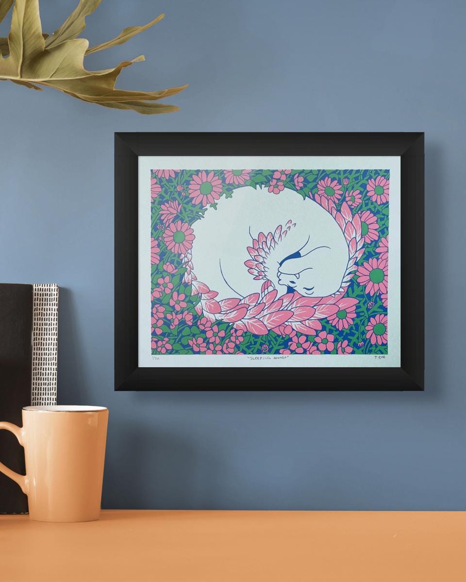 "Sleeping Mongo" Limited-Edition Screen Print
