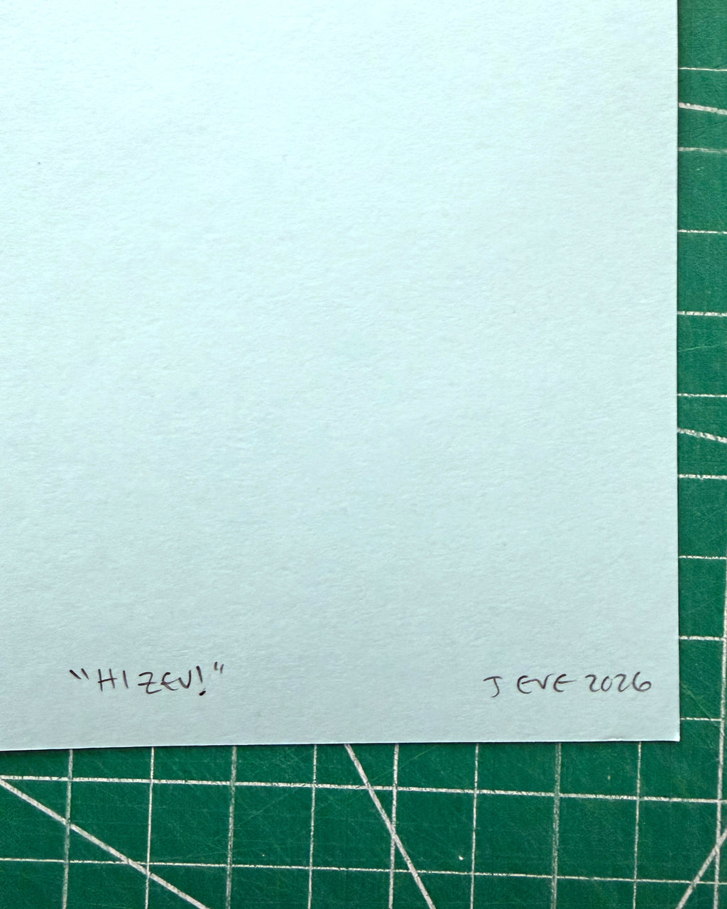 "Hi Zev!" Screen Print