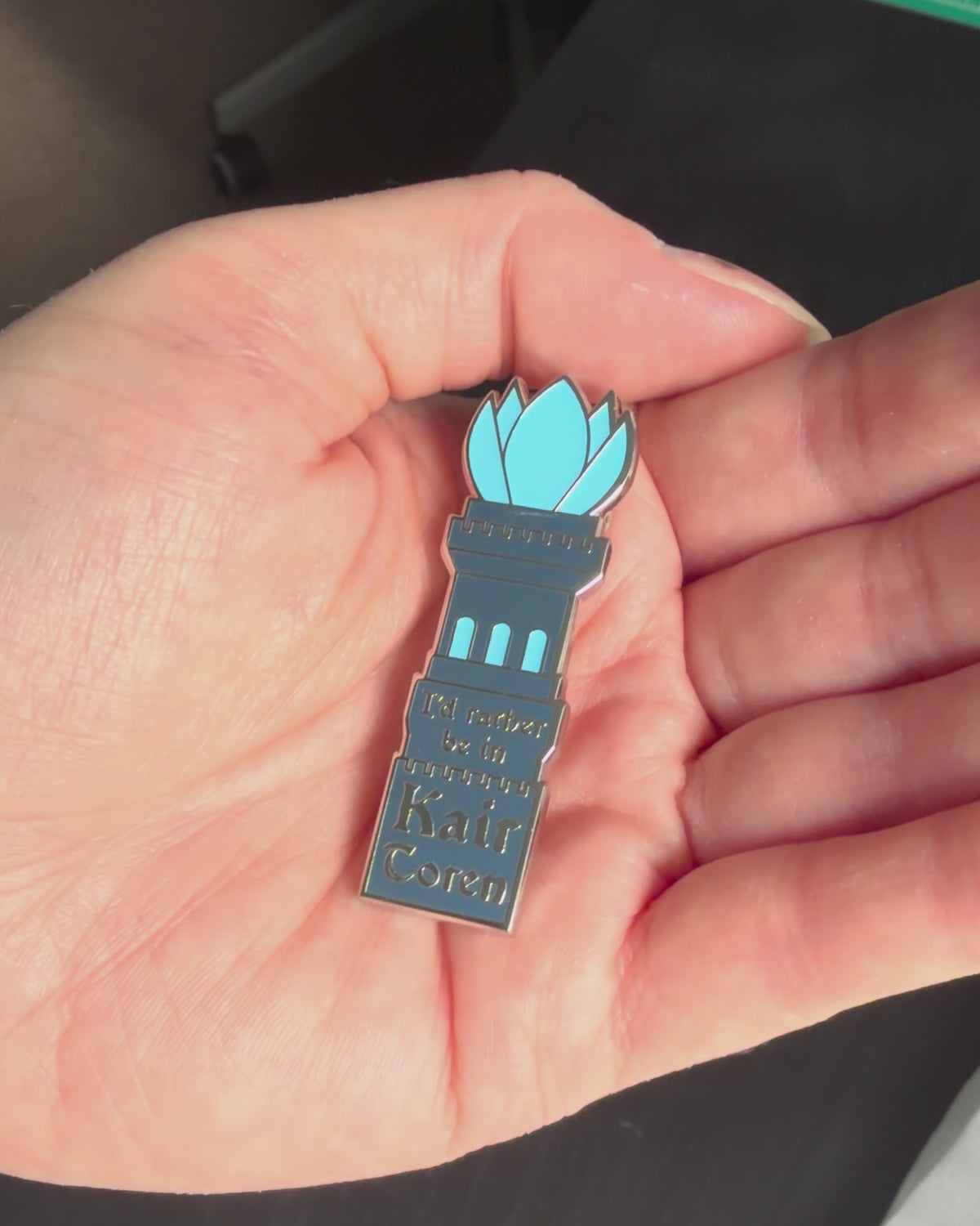 I'd Rather Be in Kair Toren Enamel Pin (glow-in-the-dark!)
