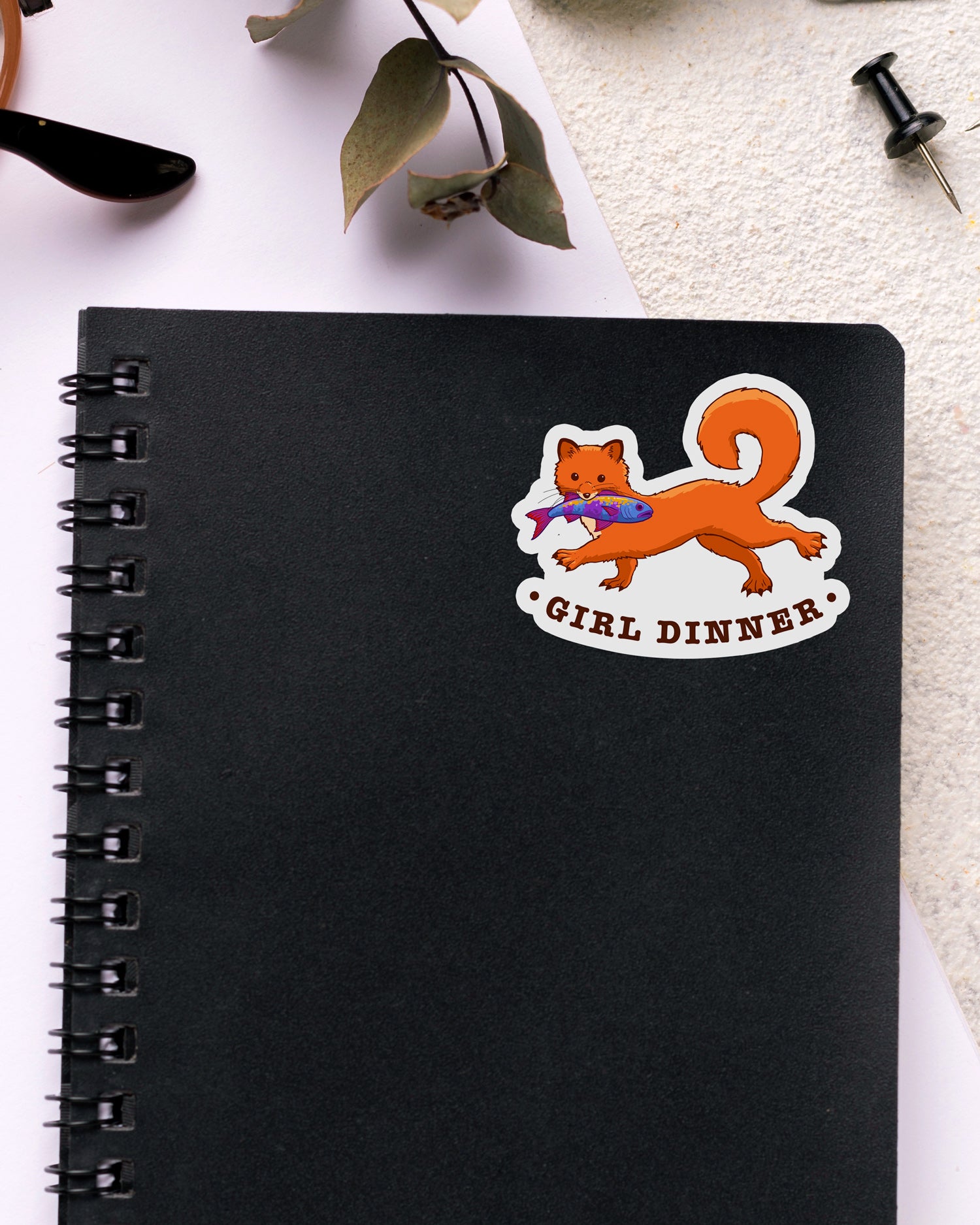 Girl Dinner Sticker
