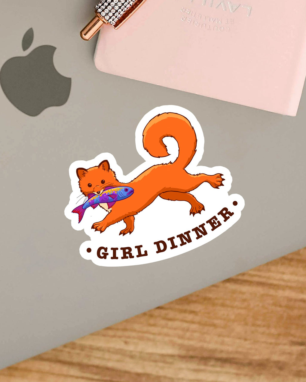 Girl Dinner Sticker