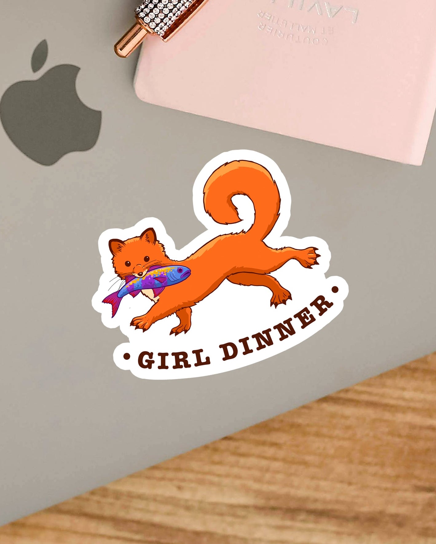 Girl Dinner Sticker