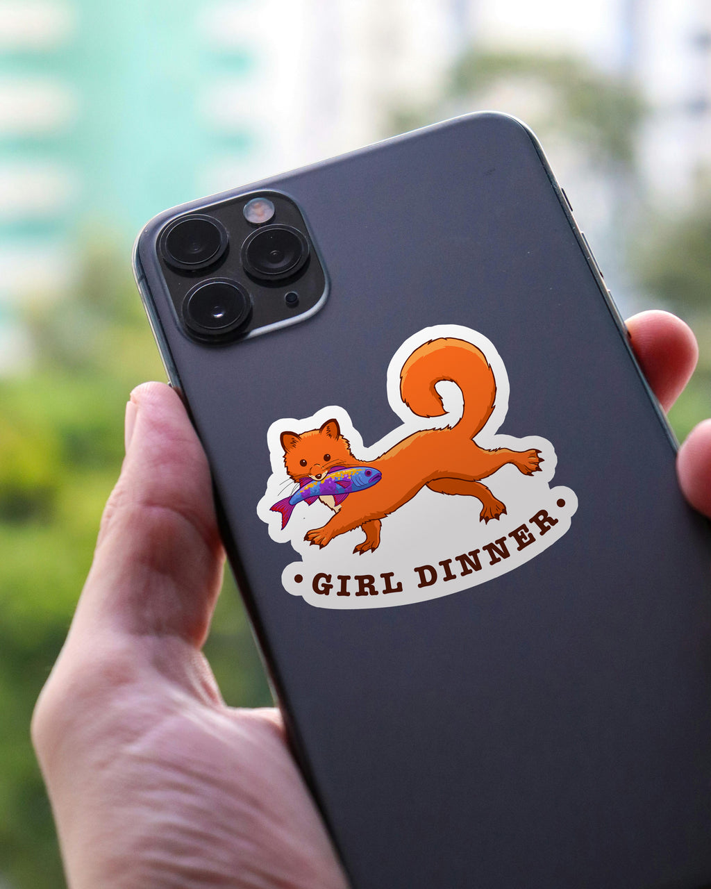 Girl Dinner Sticker