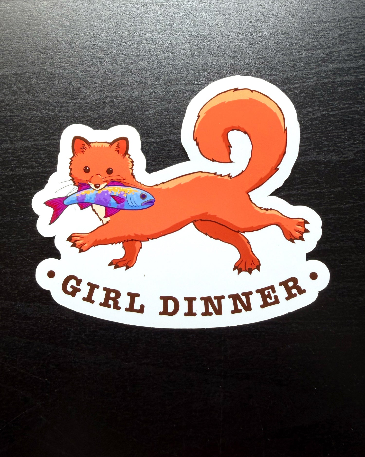 Girl Dinner Sticker